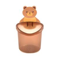 Household Bear Hug Toothbrush Cup Toothpaste Storage Rack Bathroom Non-punching Wall-mounted Drain Bear Storage Cup Organizer kava
