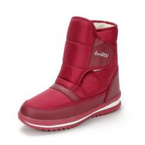 Winter Thick Wool Lined Padded Non Slip Warm Cozy Flat Bottom Snow Boots for Men and Women Cold Weather Footwear 35