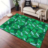 6 Styles Green Dollar Carpet for Living Room Bedroom Creative Doormat Home Decor Non-slip Floor Mat Modern Carpet Large Size 40x60cm