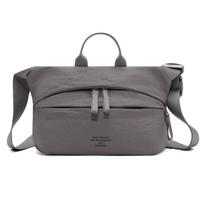 Minimalist Nylon Sling Bag – Lightweight Crossbody Chest Bag with Dual Front Pockets for Daily Commute