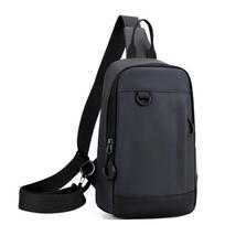 Men's Stylish Shoulder Sling Bag - Compact Waist Pouch with Multiple Compartments (Fits Phone, Wallet & Keys) mėlyna