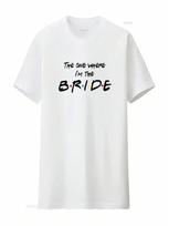 Tas, kuriame aš esu nuotaka T-shirt Nuotakos pamergė Mergvakaris Tobulas Vintage skalautas Minkštas Universali Dizainerio drabužiai Laisvalaikio S įvairiaspalvis