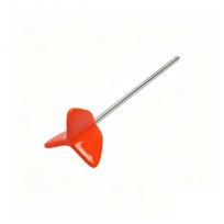 Easy Clean Silicone Drill Mixer with Stainless Steel Shaft for Efficient Mixing of Paint Adhesives Grout and Other Materials Suitable for Power Drills