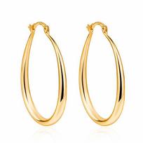 Chic Geometric Oval Earrings: Fashion Jewelry auksas