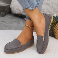 New Spring Autumn Non Slip Soft Denim Casual Flat Loafers for Women Fashion Flat Shoes Ladies Plus Size 43 Daily Walking Footwear 35