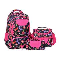 3-Piece School Bag Set, Lightweight Spacious Backpack for Boys & Girls
