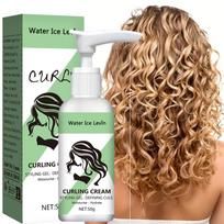 Water Ice Levin Curling Cream 200ml - Anti-Frizz Defining Cream for Curly Hair, Hydrating Styling Cream for Bouncy Curls 1pcs