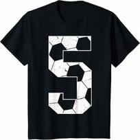 Kids 5th Birthday Astronaut Balloon Planet 5 Year Old Boy T-Shirt S įvairiaspalvis