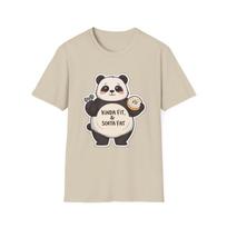 Kinda Fit Kinda Fat Panda Children's Children's T  Children's T-shirt | Cute Panda with Donut Graphic 150