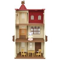 Sylvanian Families House [House with a Red Roof and Elevator] Ha-49