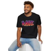 RAGE Graphic Unisex Softstyle T-Shirt, Streetwear Tee, Gamer Shirt 2XL