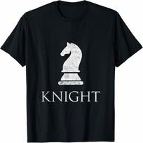 Knight Chess Piece Game Matching Simple Halloween Costume T-Shirt S