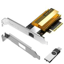 WAVLINK 10G Base-T LAN Card PCIe Network Card, 1000050002500Mbps PCI Express Ethernet Adapter with AQC113 Controller, 10G NIC for Windows 1110 and
