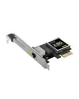 BrosTrend 2.5Gbps LAN Card PCIe Network Card, 25001000100Mbps PCI Express Ethernet Adapter, Gigabit NIC, RJ45 LAN Port, PCIe 2.1 x 1, with Low