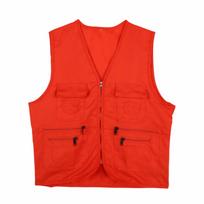 Zip Up Cargo Vest V Neck Outdoor Vest Durable Fishing Vest  Outdoor XL oranžinė