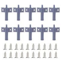 10PCS Gray White Soft Close Door Stopper for Kitchen Cabinet Drawer Quiet Damper Easy Install