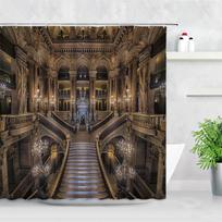 Black White New York City Scenery Shower Curta Set 3D Building Home Wall Backdrop Decor Nordic Polyester Bathroom Bath Screen (as the picture,W90xH180cm)