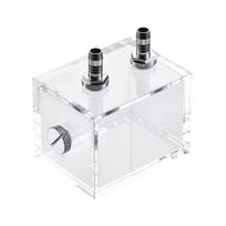 uxcell Acrylic Water Cooling Tank Kit with Nozzle and End Cap for Computer CPU Cooling, 80 mm x 60 mm x 60 mm