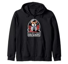 The First Corgi on Mars Funny Corgi Kids Zip Hoodie