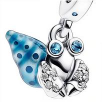 Charms Do Pandora Zawieszka Charms Niebieski Krab Pustelnik Charms