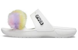 Crocs Classic Fur Sure 2 Straps Sandals 'White' 207405-100 34-35