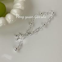 S925 Sterling Silver Balloon Dog Bead Bracelet - Women's Luxurious Cartoon Dog Jewelry S925 Silver
