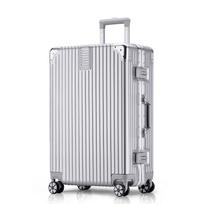 EXPUNK Classic Stripe Business Travel Aluminum Frame Luggage