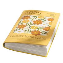 A5 2025 Schedule Planner Notebook 12 Months 365 Days Efficiency Notepad  Office Supplies geltona