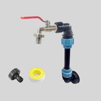 Outdoor iBC single bucket 25cm tall with metal faucet