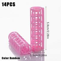 6-14Pcs/Set Heatless Hair Curler Rollers Lazy Curlers For Bangs Fluffy Hair Styling Accessories For Women Random Color