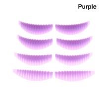 4Pairs Silicone Eyelash Lifting Pads Reusable Vertical Stripe Lamination Pad for 3D Lashes Extension Curler Makeup Tool