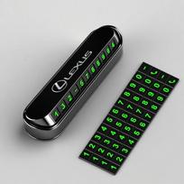 Car Temporary Parking Card Phone Number Card Accessories For Lexus FSPORT GS GX IS LS LX CT LC RC LBX NX RX 350h 450h ES UX 300e juoda
