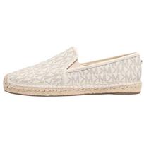 Michael Kors Hastings Round Toe Slip-On Canvas Fisherman Shoes Women sneaker Beige 49F4HTFP1B0150 35.5