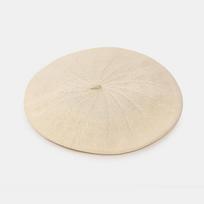 30CM Summer Breathable Beret Hat with Elastic Brim for 56-60CM Head Circumference Elastic Hat Brim (56-60cm) pilkšvai balta
