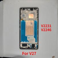 Middle Frame For Vivo V27 V2231 V2246 LCD Front Frame Housing Bezel With Side Button Repair Parts