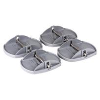 4 Pieces Universal Caravan Pads Parking Auxiliary Balance Leveller Anti Sag Support Stand Adapter Outrigger for Trailers RV pilka spalva