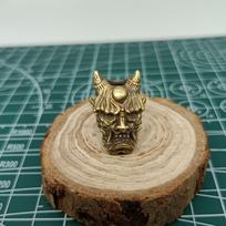 Ghost King EDC Paracord & Flashlight Keychain Pendant - Handmade Chinese Style Cultural Ornament