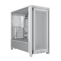 CORSAIR FRAME 4000D Modular High-Airflow Mid-Tower PC Case, White, Supports Multiple 360mm Radiators – Compatible with ASUS BTF, MSI Project Zero,