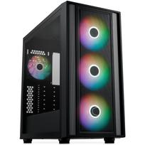 Cooler Master MasterBox 600 Mid-Tower ATX PC Case with Rear Cable Management, Supports 420mm Radiators, and Features 4 ARGB Fans, Black