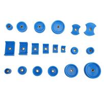 20Pcs Plastic Dies Watch Press Dies Kit Blue Color Multiple Models Watch Press Tool Watch Case Press Dies Model Capping mėlyna