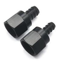 10AN female to 3/8 Hose Barb Fuel Oil Line Fitting End Straight Black AN10-3-8