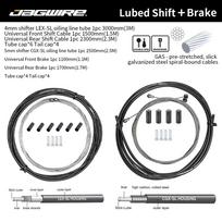JAGWIRE Complete Universal Road MTB Shift/Brake Cable 4/5mm Derailleur Brake Cable Set Accessories Christmas WinterCycling Parts Oiled pair Black