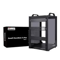 GeeekPi 8U Server Rack Cabinet DeskPi RackMate T1 Plus 10-inch Network Rack for Servers, Networks, and AV Equipment, 10.23 inches260 mm Depth (Black)