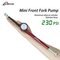 New Tirepower Portable High-pressure 230psi Bike Air Pump with Gauge for Fork & Rear Suspension Shock Absorber Mountain Bicycle 809-Red-C