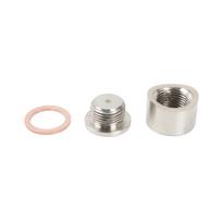 Stainless Steel O2 Oxygen Sensor M18 x 1.5 Bung Mounting Bungs And Plugs Adapter With Flat Or Notched Style Mounting Nut THB078 Notched Style