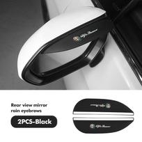 Car Rear View Mirror Rain Eyebrow Shield Sun Visor Protector For Alfa Romeo GT Stelvio F1 Brera Volante Tonale Gloria Disco