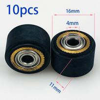 10 vnt. 4*11*16 Universalus prispaudimo volelis Stumiamasis ratukas Roll for Cricut Roland Deepcut Cameo Summa Plotter Vinyl Cutter Piešimo mašina black