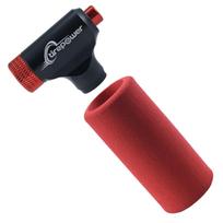 Mini CO2 Inflator Easy Operate Quick Easy Inflator Presta Schrader Valve Compatible Bicycle Tyre Pump for Road Mountain Bikes C02-A8VC-Black