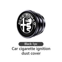 Alloy Socket Dust Cover Lighter Plug Car Cigarette Lighter Cap For Alfa Romeo 159 Giulietta 156 147 Giulia Mito GT Stelvio