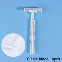 10Pcs Disposable Razors For Women Men's Sanitary Shaver 1 Or 2 Layer Sharp Stainless Blade Hair Remove Tool